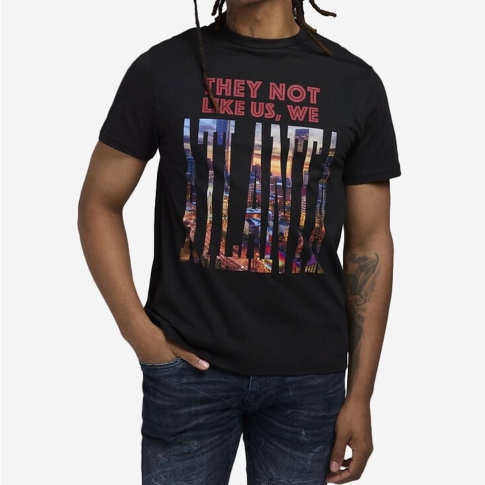 Men’s Mister Tee “They Not Like Us We Atlanta” Tee - Black - Size 2XL